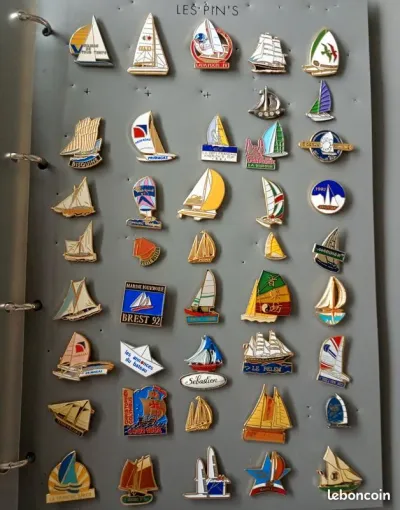 114 Pin's thème bateau voilier