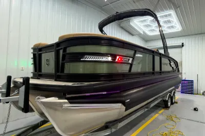 2026 Godfrey AquaPatio 23' Flip Lounge Tritoon - 235 SFLC