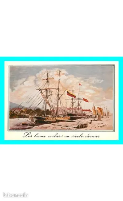 A743 / 123 Voilier au siecle dernier ( Bateau )