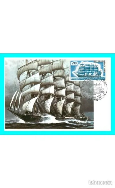 A745 / 069 Voilier 5 Mats le Prussien - Carte Maximum