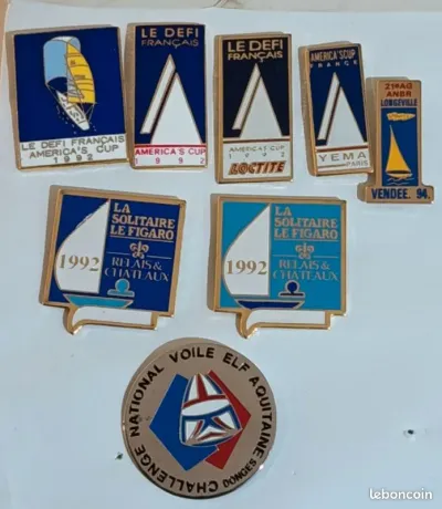 Lot de pin's sport voilier/ bateau