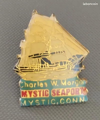 Pin's Charles W. Morgan Mystic Seaport Voilier Bateau