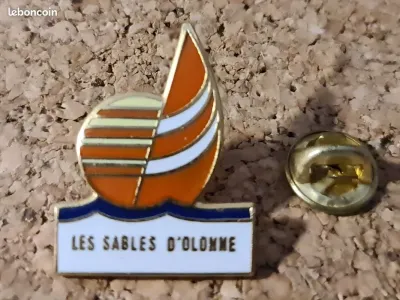Pin's EGF LES SABLES D'OLONNE - BATEAU, VOILIER, COURSE (D311)