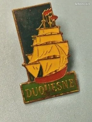 Pin's vintage Duquesne voilier émaillé, collection marine ancienne