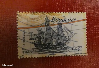 Timbre Voilier La Boudeuse - France
